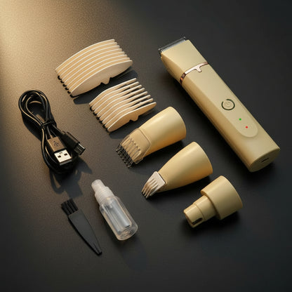 4 in 1 Electric Hair Trimmer Grooming Clippers for Pets Trimmer Nail Grinder Professional Cutter Machine Cutting Tool for Dogs