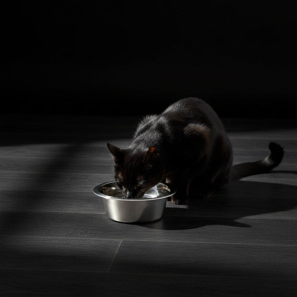 Stainless Steel Paw & Beads Imprint Dog Bowl Small