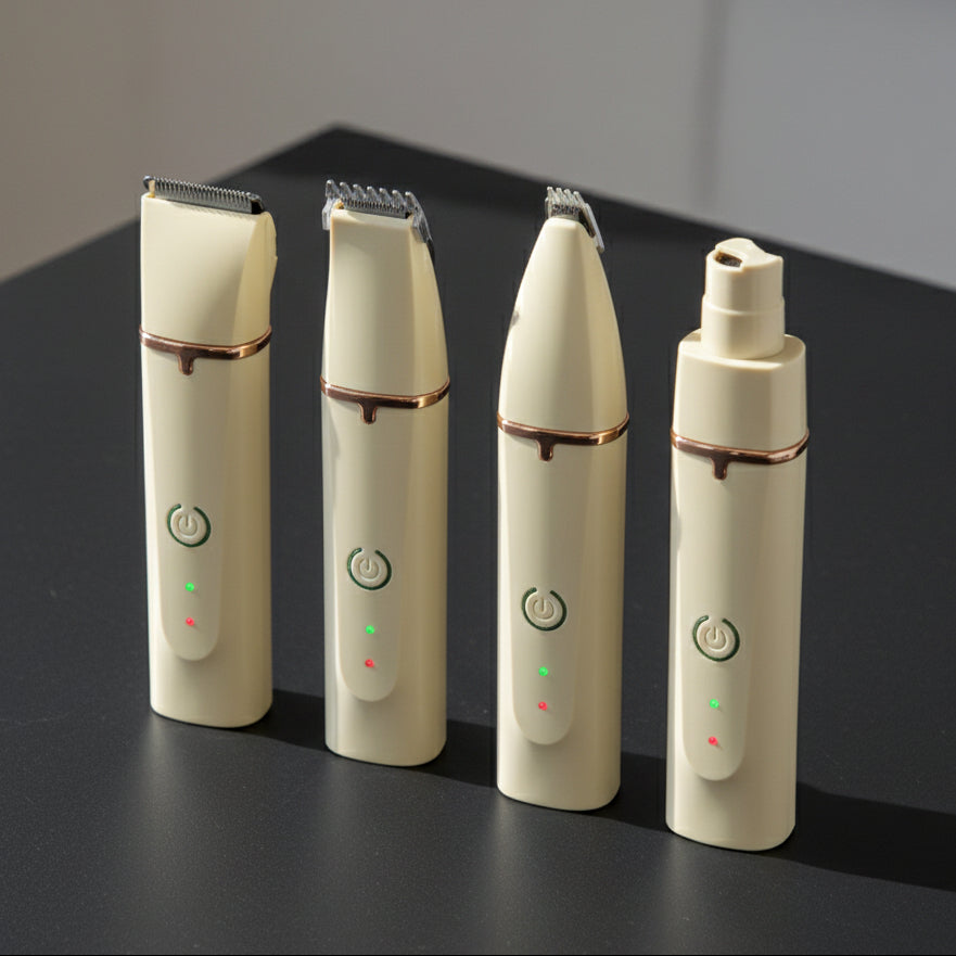 4 in 1 Electric Hair Trimmer Grooming Clippers for Pets Trimmer Nail Grinder Professional Cutter Machine Cutting Tool for Dogs