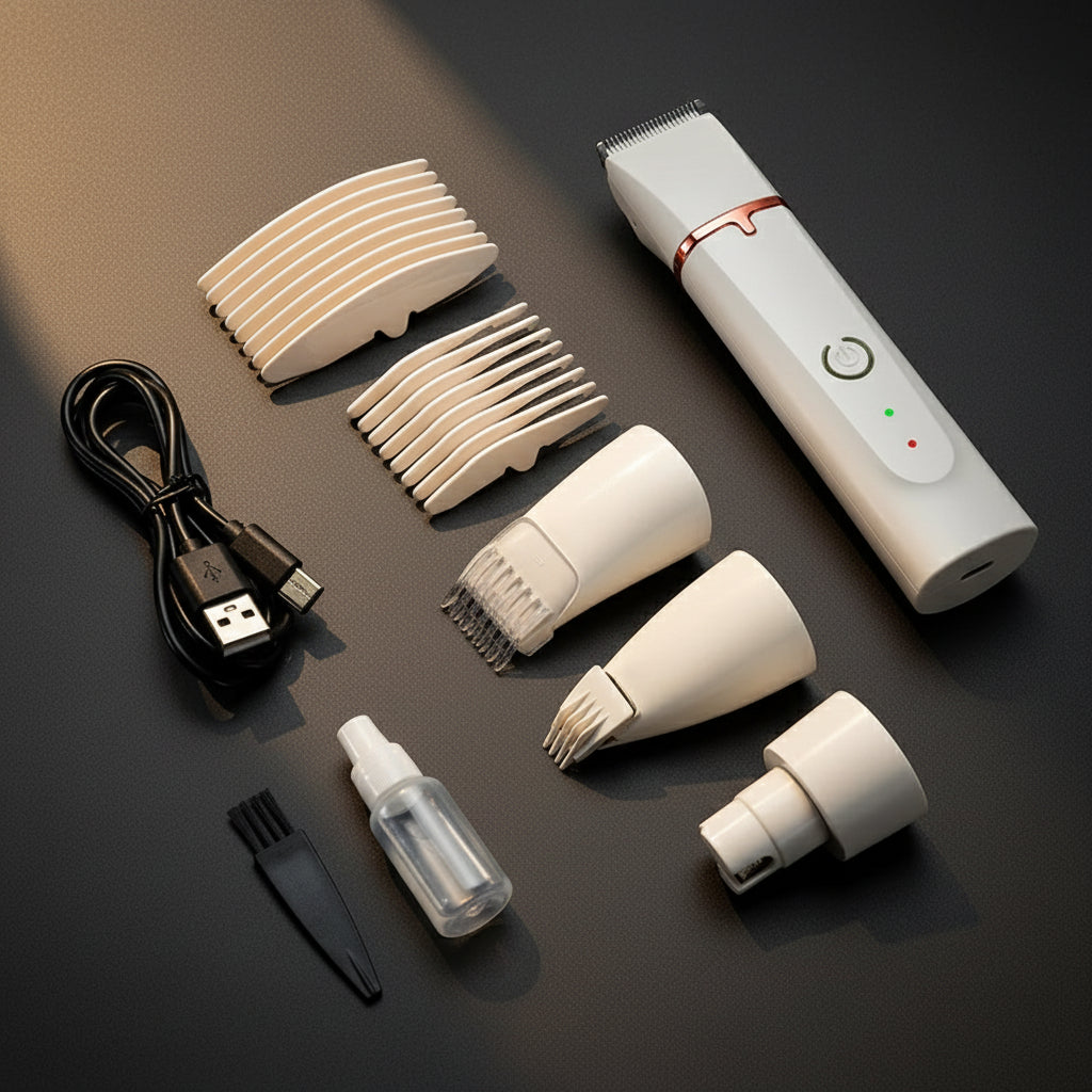 4 in 1 Electric Hair Trimmer Grooming Clippers for Pets Trimmer Nail Grinder Professional Cutter Machine Cutting Tool for Dogs