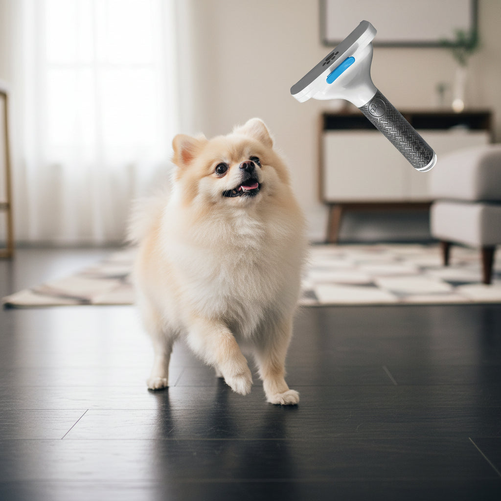 Pet Brush Pet Grooming Brush Self Cleaning Brush Removes Loose Fur and Hair Dog Cat Brush