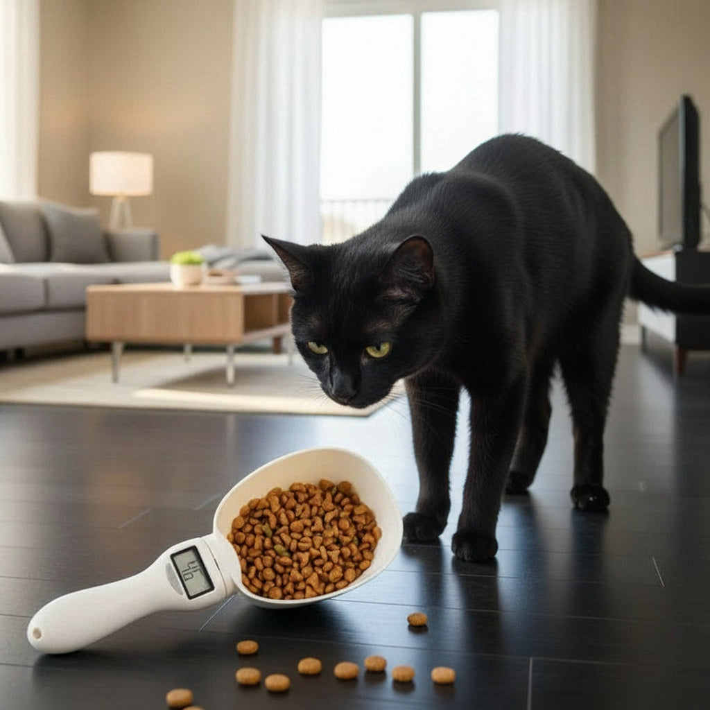 Pet Food Measuring Scoop Electronic Dog Cat Food Measuring Cup Digital Spoon Scale Kitchen Food Scale with LED Display