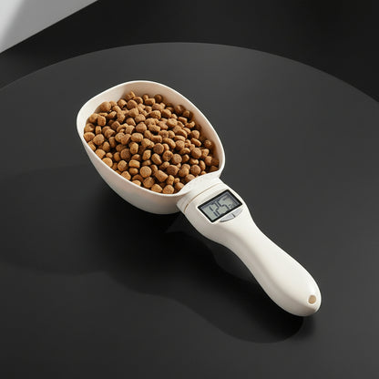 Pet Food Measuring Scoop Electronic Dog Cat Food Measuring Cup Digital Spoon Scale Kitchen Food Scale with LED Display