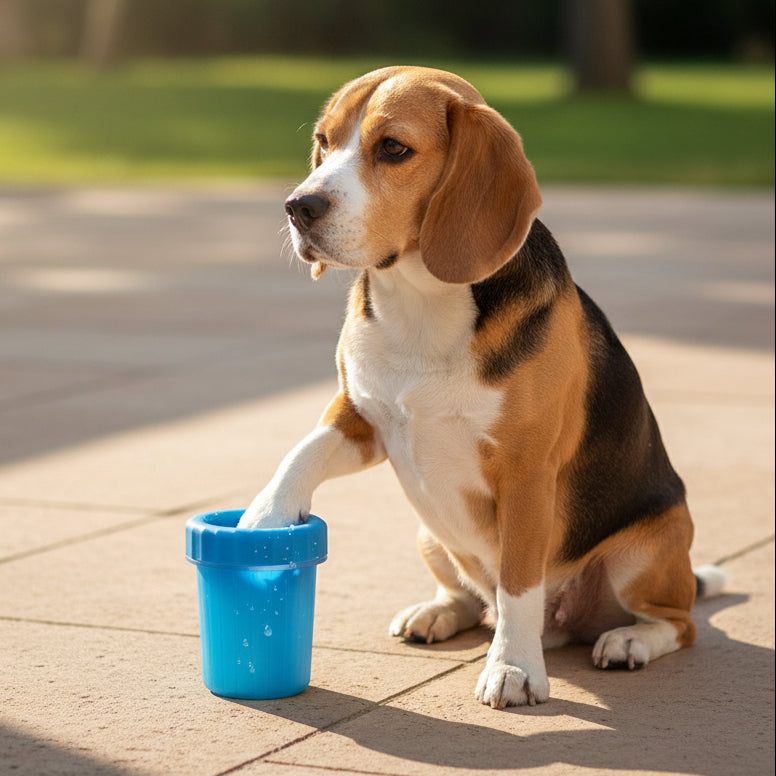 Dog Paw Cleaner - Portable Pet Paw Washer Cup (For Small and Medium Breed Dogs)