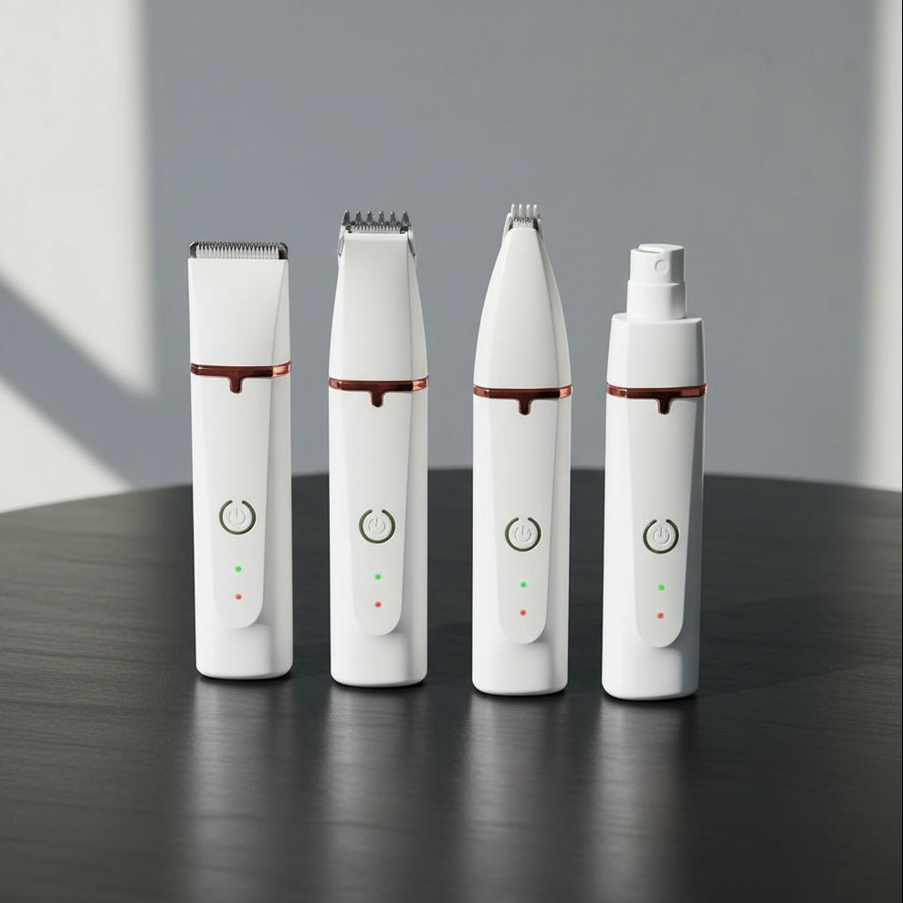 4 in 1 Electric Hair Trimmer Grooming Clippers for Pets Trimmer Nail Grinder Professional Cutter Machine Cutting Tool for Dogs