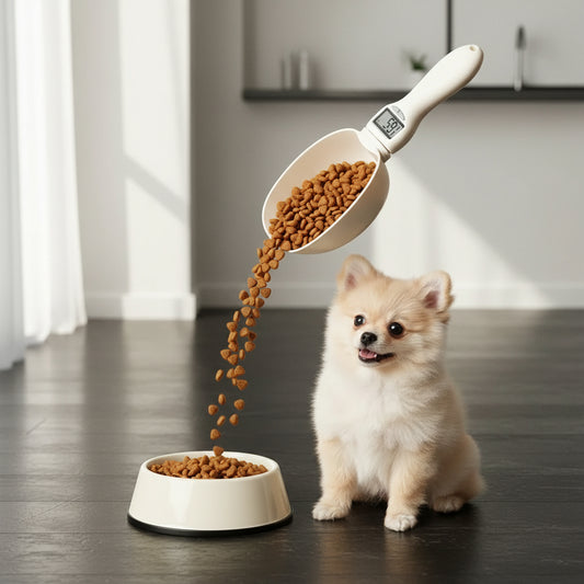 Pet Food Measuring Scoop Electronic Dog Cat Food Measuring Cup Digital Spoon Scale Kitchen Food Scale with LED Display