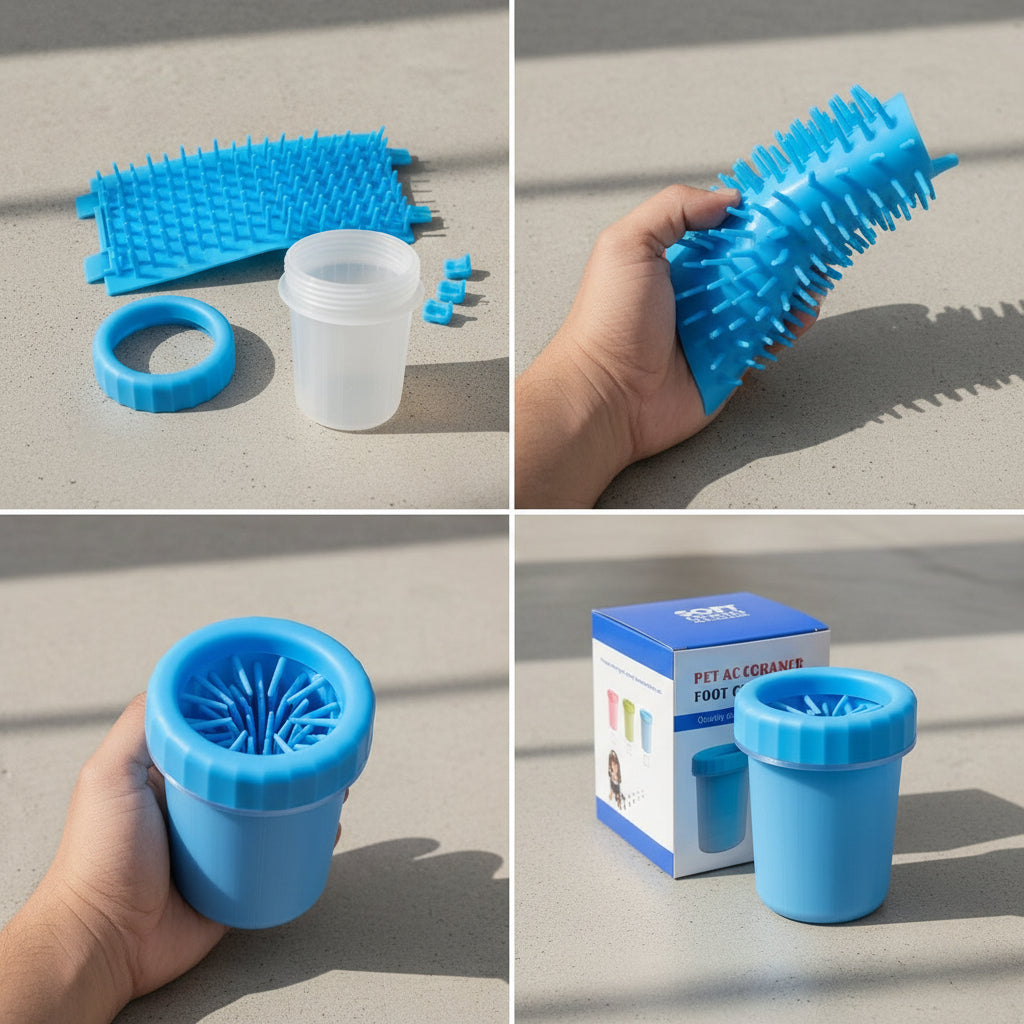 Dog Paw Cleaner - Portable Pet Paw Washer Cup (For Small and Medium Breed Dogs)